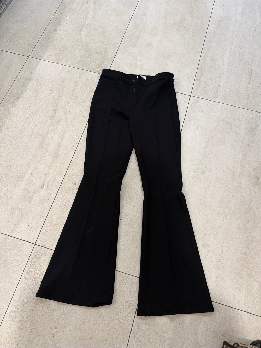 L'AGENCE Black Flared Dress Pants